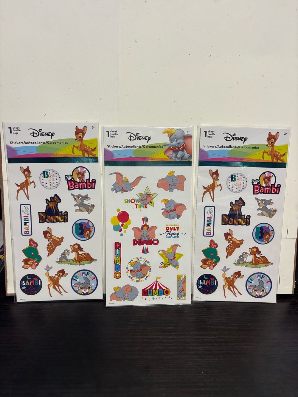 Disney Bambi and Dumbo Sticker Sheets